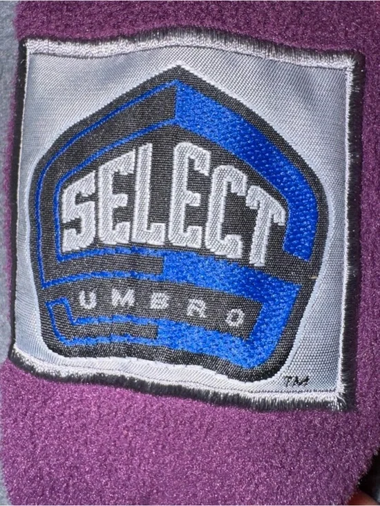 VTG Umbro Purple & Grey Quarter Zip Fleece Sweater Men’s Large Streetwear Y2K - Picture 5 of 7
